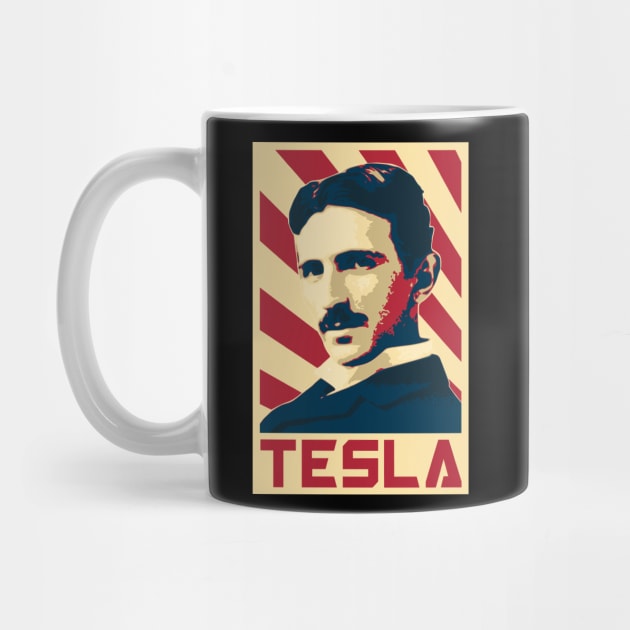 Nikola Tesla Retro by Nerd_art